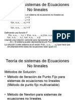 Teoria de Sistemas de Ecuaciones No Lineales