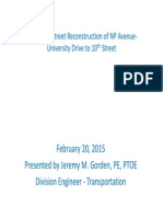 Powerpoint Presentation of Reconstruction of NP Avenue