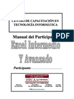 Excel Intermedio y Avanzado ITCA