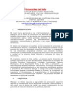 Curso de Toma de Decisiones en Políticas Públicas