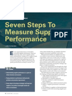 Measure Supplier Performance