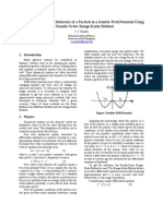 Implementation of The Behavior of A Particle in A Double-Well Potential Using The Fourth-Order Runge-Kutta Method