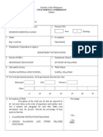 CSC Form 122-D