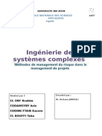 Méthodes de Management Du Risque Dans Le Management de Projets