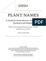 Hortax Plantnames