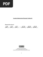 Canadian Math Olym Problem PDF