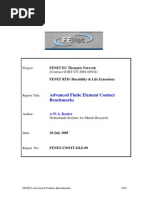 Fenet d3613 Dle Advanced Finite Element Contact Benchmarks