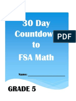 30 Day Countdown To Math Fsa - Grade 5