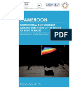 Cameroon: Defenders of The Rights of LGBTI Persons Face Homophobia and Violence