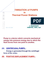 Optimisation of Pumps in Thermal Power Stations