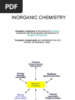 Inorganic Chemistry Is The Branch of