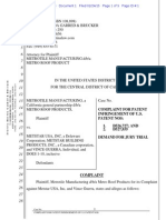 Metrotile Mfg. v. Metstar - Complaint