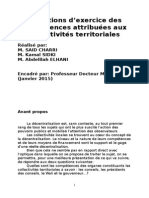 Exposé 3 Conditions D - Exercice Des Compétences Attribuées Aux Collectivités Territoriales