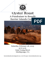 Barrier Islands Center Oyster Roast Program