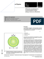 EXP - 6 - Diffraction of Electrons in