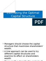 Estimatingthe Optimal Capital Structure