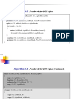 Algorithm 6.1: Pseudocode For DES Cipher