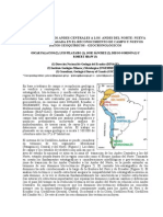 Transición de Los Andes Centrales A Los Andes Del Norte: Nueva Comprensión Basada en El Reconocimiento de Campo y Nuevos Datos Geoquímicos - Geocronológicos