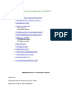 Geotechnical Laboratory Experiments