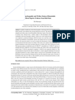 Explaining Inequality and Welfare Status of Households in Rural Nigeria: Evidence From Ekiti State