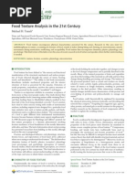 Food Texture Analysis in The 21st Century