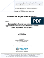 Conception Et Développement D'une Application Client/Serveur Android/Tomcat Pour La Gestion Des Projets