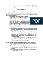 Proposed Amendment For Clause 49 of The Statutes Regarding Doctorate Committee