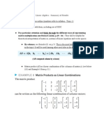 IB Further Math - Linear Algebra Summary