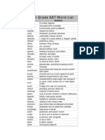 7th Grade SAT Word List