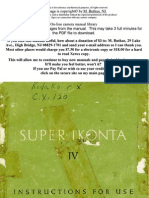 Zeiss Ikon Super Ikonta IV USER MANUAL