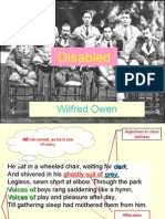 Disabled Wilfred Owen