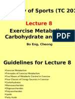 Exercise Metabolism, Carbohydrates and Lipids