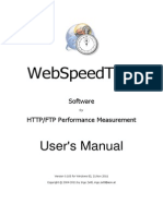 WebSpeedTest UserManual 0.103