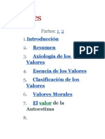 Axiología de Los Valores