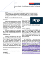 Ok - Seasonal Variations in Physico-Chemical Parameters