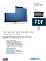 Philips Cineos Flat TV With Perfect Pixel