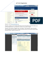 Act Registration Steps