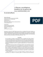 Repercusiones Fisicas y Ecologicas Del Cambio Climatico en La Pesca de Captura Marina y Continental y en La Acuicultura PDF