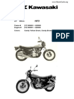 Kawasaki Z1 900 Z900 Illustrated Parts List Diagram Manual 1973