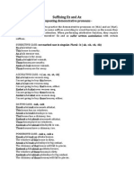 Suffixing Ez and Az: - Repeating Demonstrative Pronouns