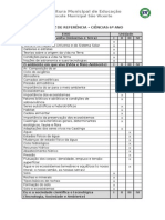 Matriz de Referência para Ciencias 6º Ao 9º Ano