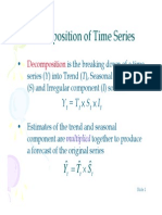 Decomposition of Time Series