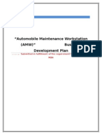 "Automobile Maintenance Workstation (Amw) " Business Development Plan