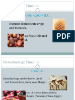 Biotechnology Timeline: Humans Domesticate Crops and Livestock. Potatoes First Cultivated For Food