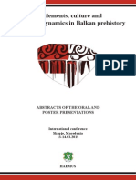 Settlements, Culture and Population Dynamics in Balkan Prehistory - Abstracts of The Oral and Poster Presentations