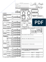 Simple Character Sheet