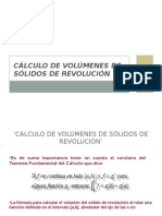 Calculo de Volúmenes de Solidos de Revolución