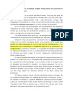 Primer Consenso de Granada Sobre PRM