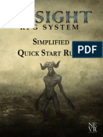 Insight RPG System Simplified Quick Start Rules