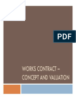 Works Contract - Concept and Valuation